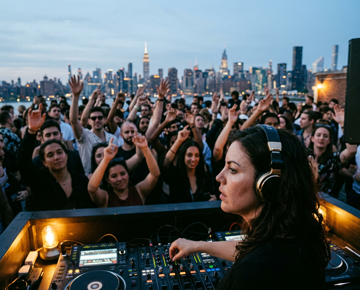 Rooftop Crowd